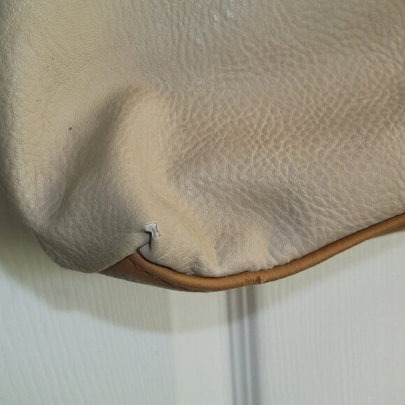 Multi Sac Shoulder Bag HANDBAG Tote PURSE Tan & Brown with Multiple Compartments - Picture 7 of 10